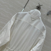 PRADA WINDBREAKER JACKET WITH TRIANGULAR POCKETS 276314
