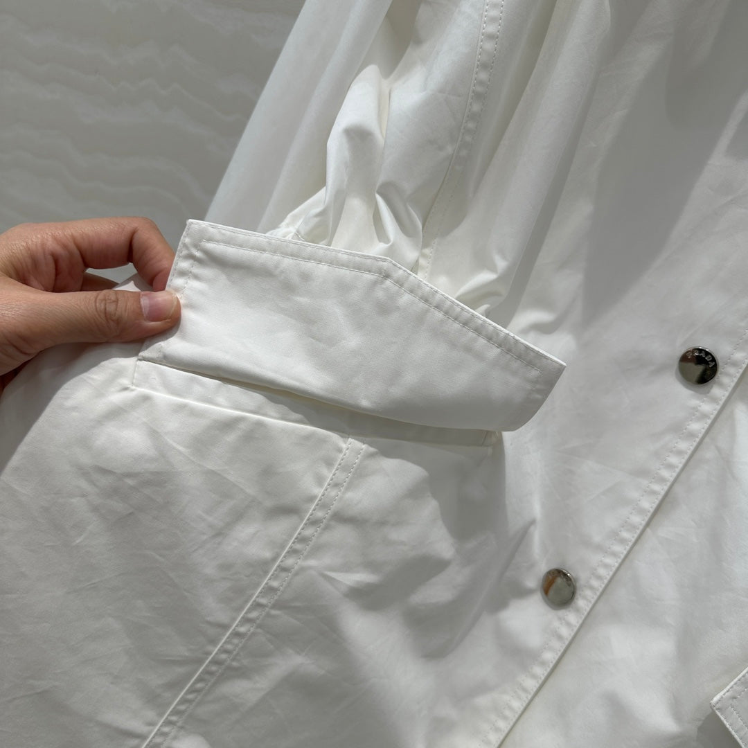 PRADA WINDBREAKER JACKET WITH TRIANGULAR POCKETS 276314