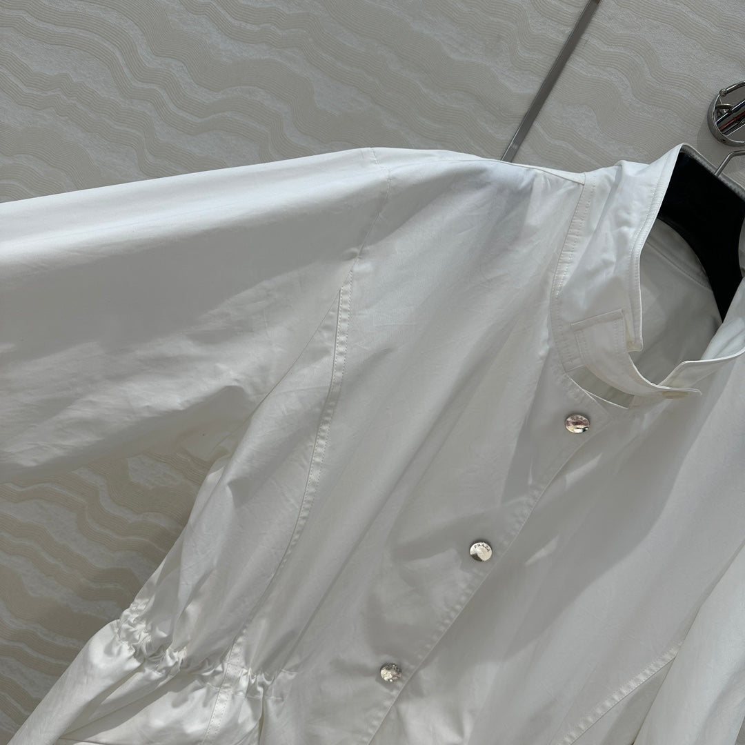 PRADA WINDBREAKER JACKET WITH TRIANGULAR POCKETS 276314