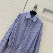 PRADA PREMIUM SHIRT DRESS WITH HIP-HUGGING DESIGN 276305
