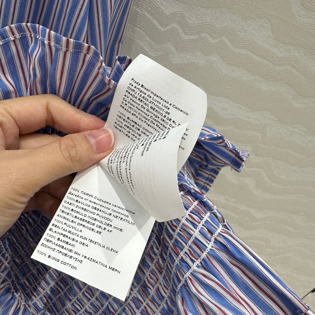 PRADA PREMIUM SHIRT DRESS WITH HIP-HUGGING DESIGN 276305