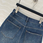 PRADA FASHION STRAIGHT-LEG DENIM SHORTS 263942