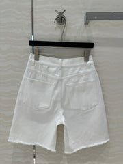 PRADA FASHION STRAIGHT-LEG DENIM SHORTS 263945