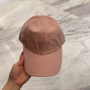 MM BASEBALL CAP IN MELON PINK FABRIC EMBROIDERED LOGO STYLE 4