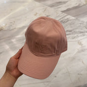 MM BASEBALL CAP IN MELON PINK FABRIC EMBROIDERED LOGO STYLE 4