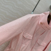 LP CLASSIC STAND-COLLAR LINEN JACKET 265162