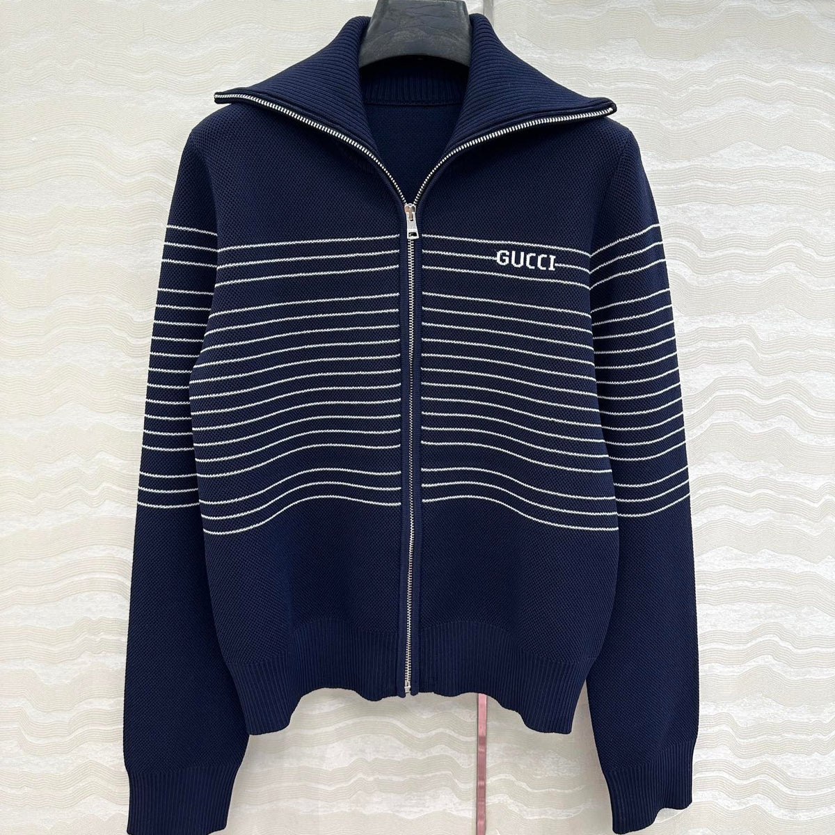GUCCI ZIP-UP KNITTED JACKET STYLE 144