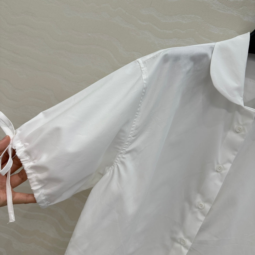 PRADA FASHION WHITE SHIRT 263951