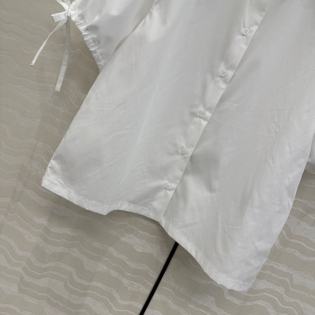 PRADA FASHION WHITE SHIRT 263951