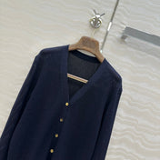 LP NAVY BLUE V-NECK KNIT CARDIGAN