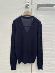 LP NAVY BLUE V-NECK KNIT CARDIGAN
