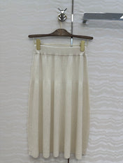 LP CREAM KNIT MIDI SKIRT