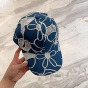LACE FLORAL BASEBALL HAT 672633