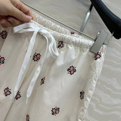 MIUMIU STRAIGHT-LEG CROPPED PANTS WITH ELASTIC WAISTBAND 261440