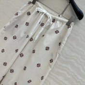MIUMIU STRAIGHT-LEG CROPPED PANTS WITH ELASTIC WAISTBAND 261440