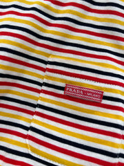 STRIPED CREW NECK TEE 25S IN COTTON 266086