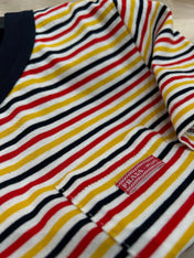 STRIPED CREW NECK TEE 25S IN COTTON 266086