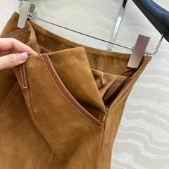 MIUMIU ULTRA MINI SUEDE SKIRT 264784