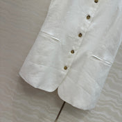 LP SLEEVELESS LINEN BLAZER 272243