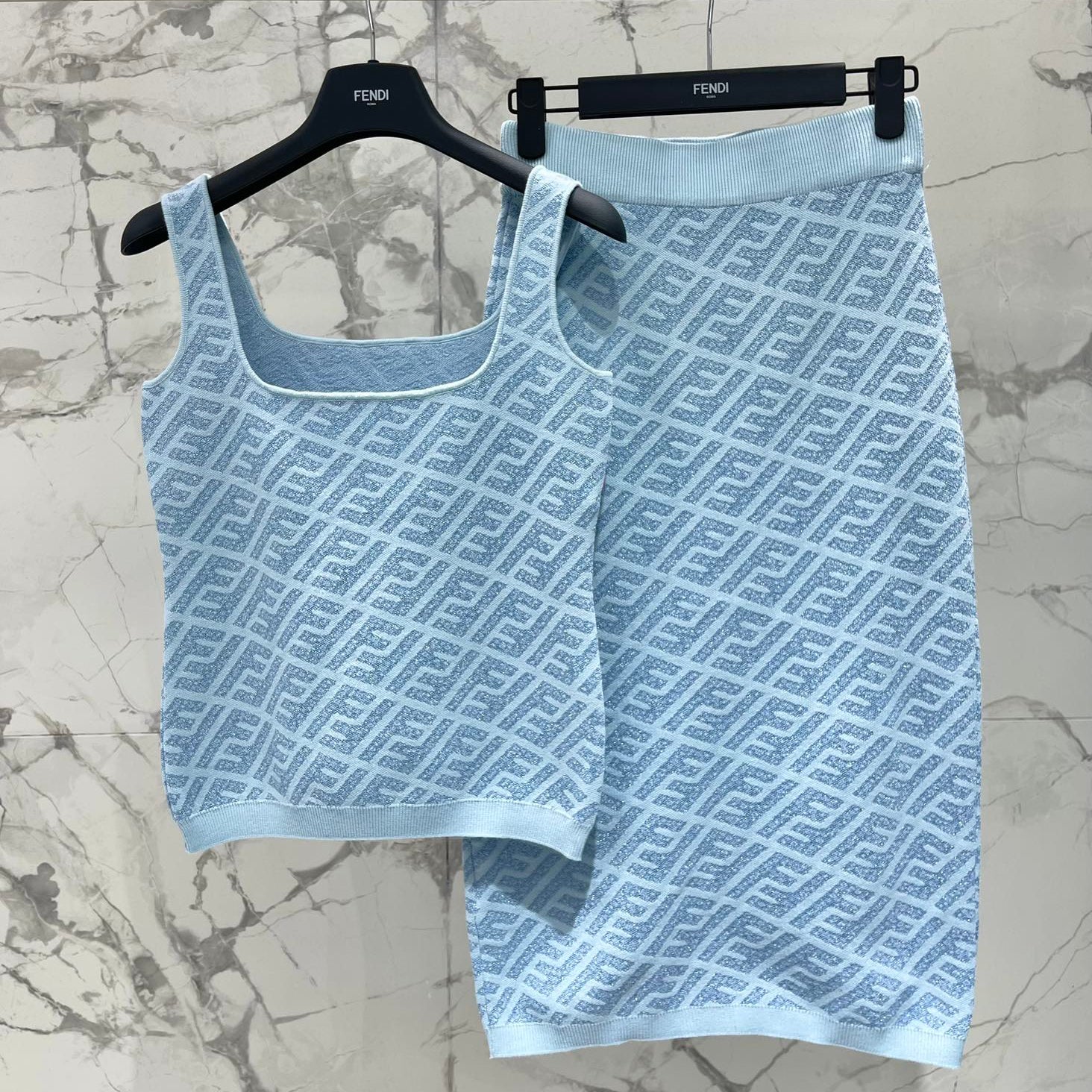 FEND 25S JACQUARD KNIT VEST 264229