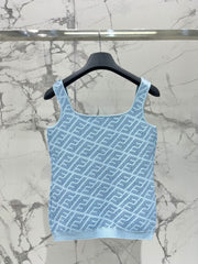 FEND 25S JACQUARD KNIT VEST 264229