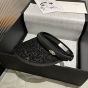 CC SUN HAT MODEL BLACK WITH SEQUINS 673928