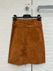 PRADA LAMB LEATHER SKIRT 276298
