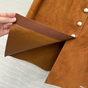 PRADA LAMB LEATHER SKIRT 276298