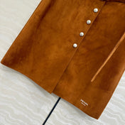 PRADA LAMB LEATHER SKIRT 276298