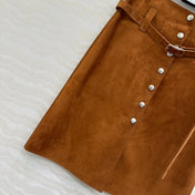 PRADA LAMB LEATHER SKIRT 276298