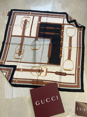 GUCCI 25S SCARF 90 IN SILK 679814