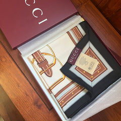 GUCCI 25S SCARF 90 IN SILK 679814