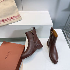 LP 25S KILDA ANKLE BOOT IN BROWN EBONY CALFSKIN