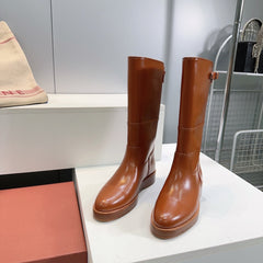 LP 25S LUPO BOOT IN BURNT ORANGE CALFSKIN