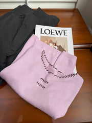 MIUMIU SHORT-SLEEVE KNIT TOP STYLE 347