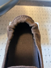 CELINE 25S LOAFERS FLAT IN DARK BROWN SUEDE