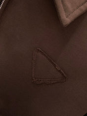 PRADA FLEECE JACKET WITH LAPEL STYLE 21