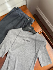 PRADA SHORT-SLEEVE KNIT TOP STYLE 18