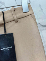 YSL 25S HIGH-WAISTED WIDE-LEG PANTS STYLE 176