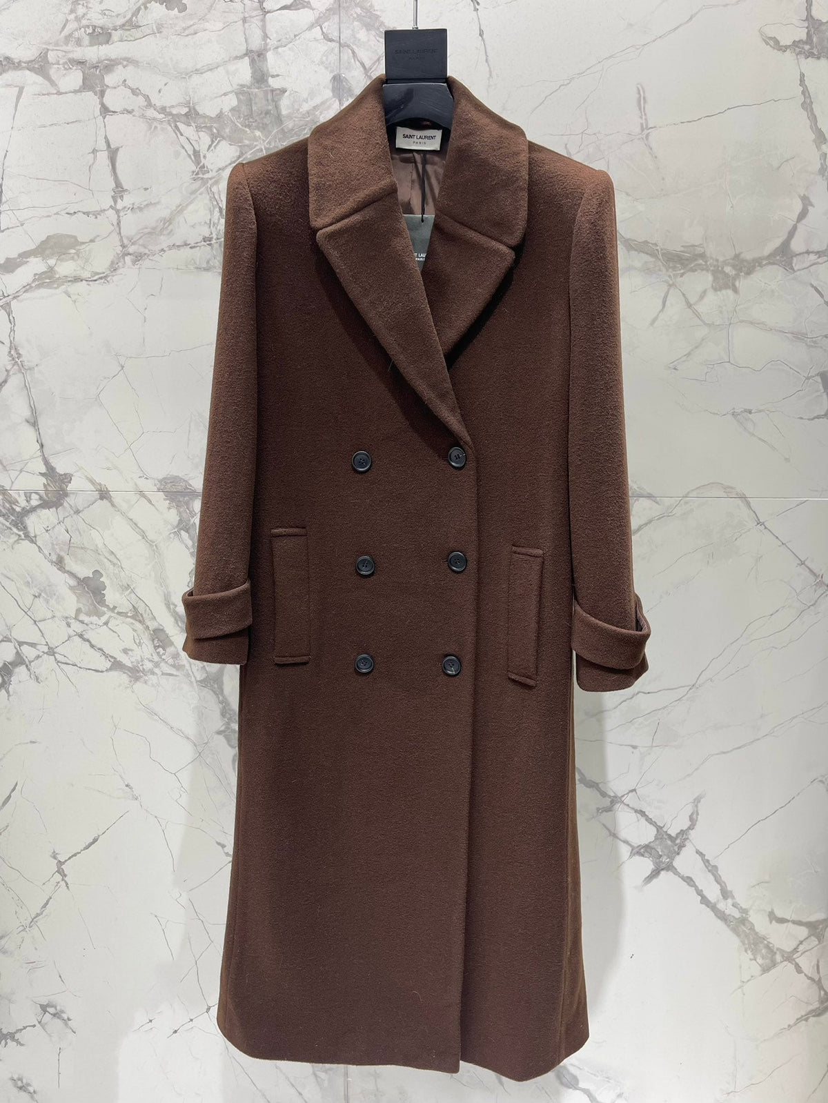 YSL 25S LONG CASHMERE COAT STYLE 30