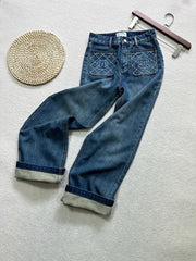 CHANEL 25S WIDE-LEG DENIM JEANS 273