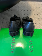 BOTTEGA VENETA 26S LOAFERS IN BLACK LAMBSKIN