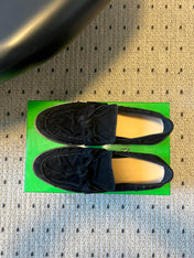 BOTTEGA VENETA 26S LOAFERS IN BLACK SUEDE