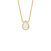 SERPENT BOHEME MOP PINK GOLD NECKLACE
