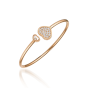HAPPY HEART PINK GOLD BRACELET DIAMOND