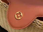 LV 25S CAPUCINES BB BAG 27 PINIC IN TAN CALFSKIN GOLD HARDWARE