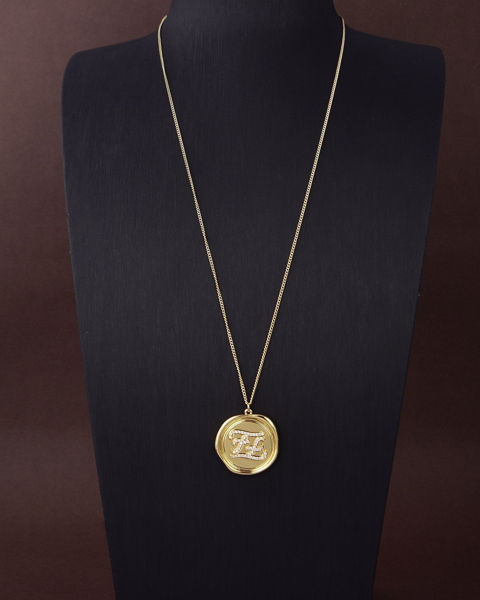 FF NECKLACE GOLD DIAMOND