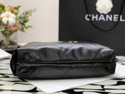 CC HOBO BAG 22 BLACK LAMBSKIN GOLD HARDWARE