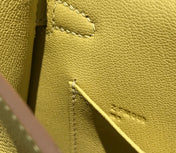 HM KELLY MINI 20 YELLOW EPSOM GOLD HARDWARE