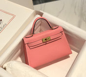 HM KELLY MINI 20 PINK EPSOM GOLD HARDWARE